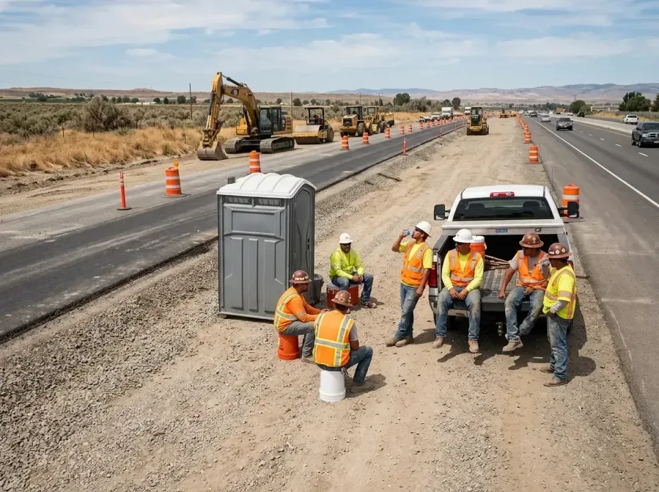 highway-road-construction-crew-007 — frequently asked questions, Porta Potty and Restroom Rentals in Hide-A-Way Lake, MS